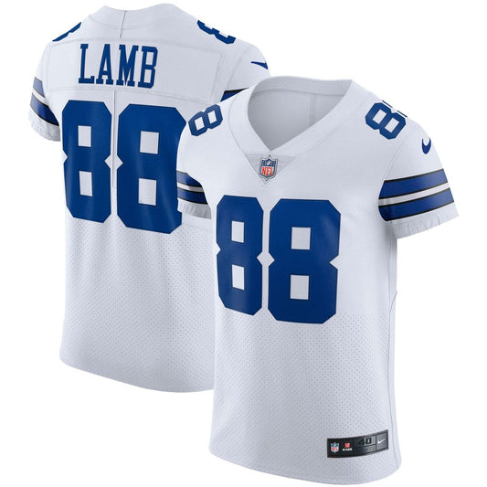 Dallas Cowboys CeeDee Lamb Nike White Vapor Elite Jersey