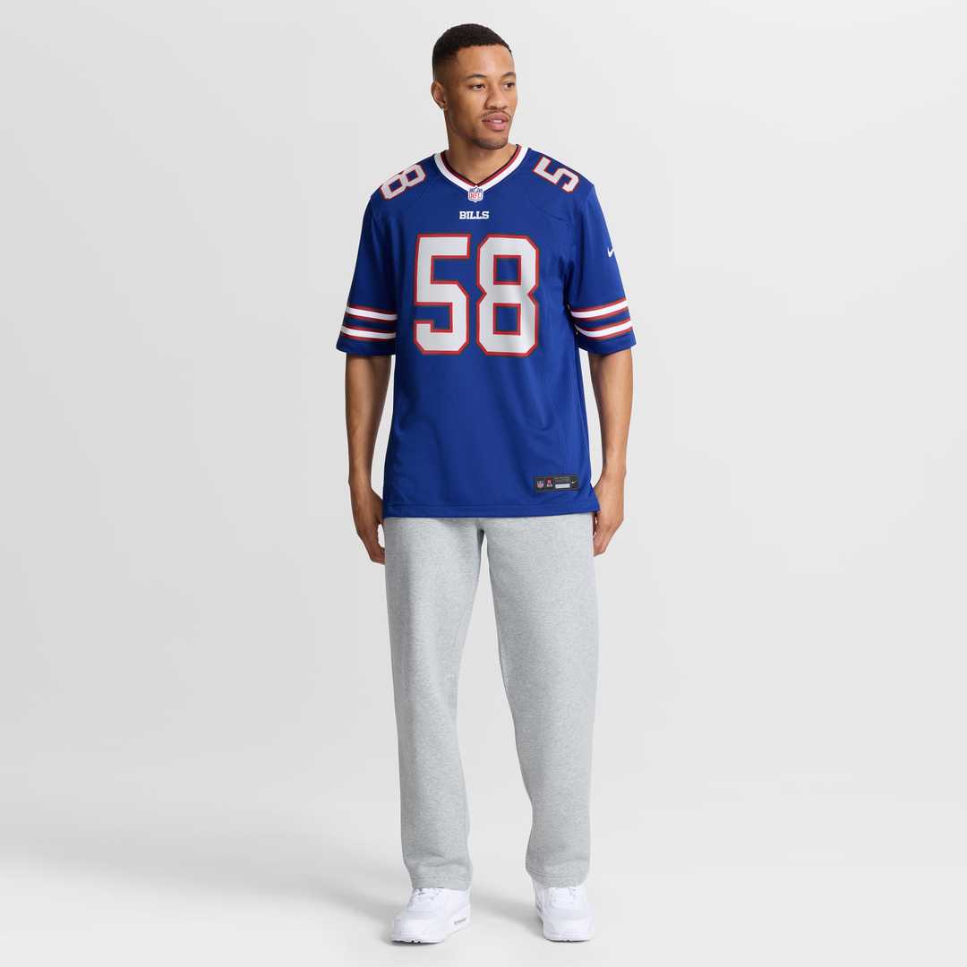 Buffalo Bills Matt Milano Nike Royal Game Player Jersey