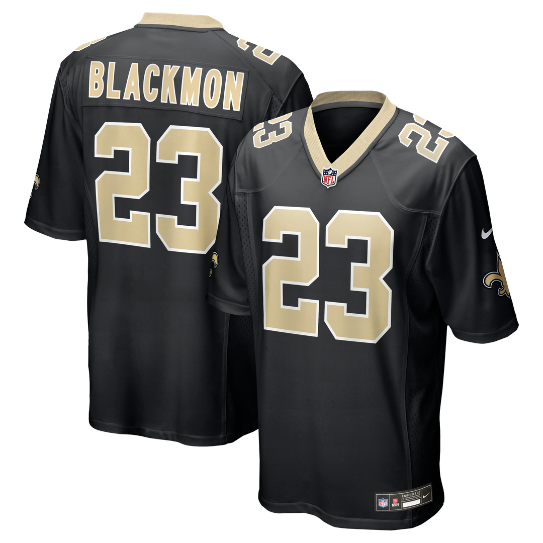 New Orleans Saints Julian Blackmon Nike Black Team Game Jersey