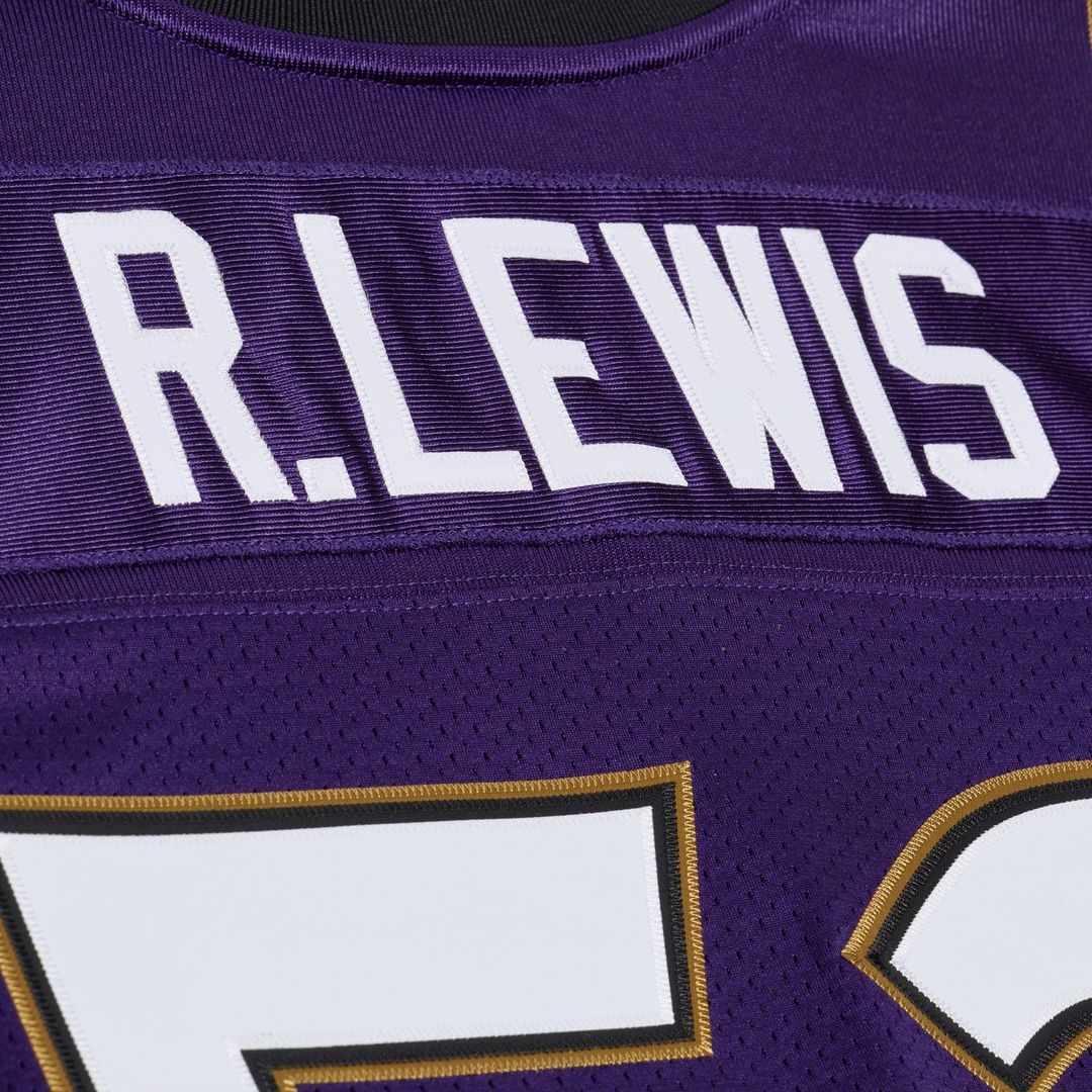 Baltimore Ravens Ray Lewis Mitchell & Ness Purple 1996 Authentic Throwback Jersey