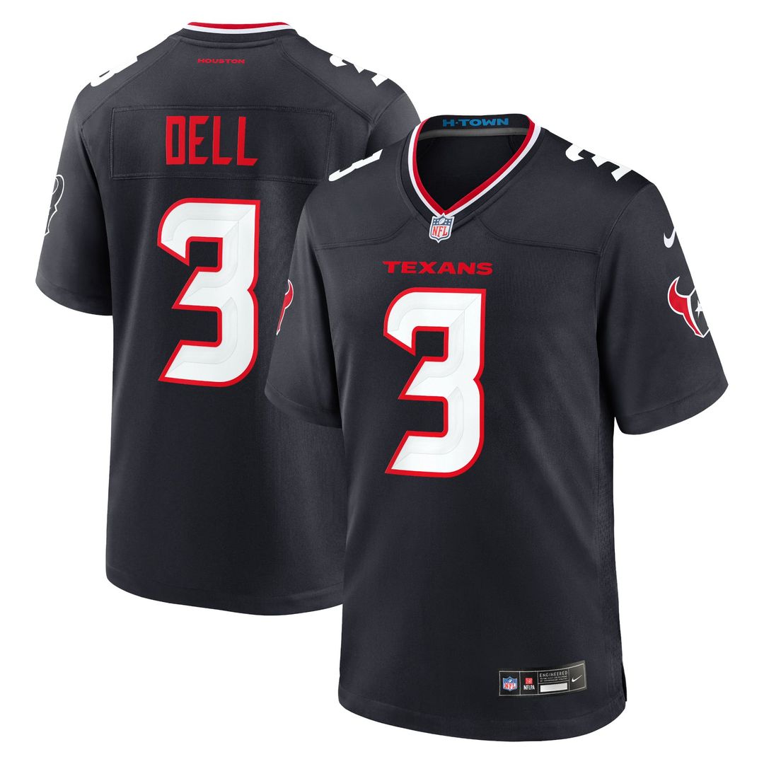 Houston Texans Tank Dell Nike Red Alternate Game Jersey