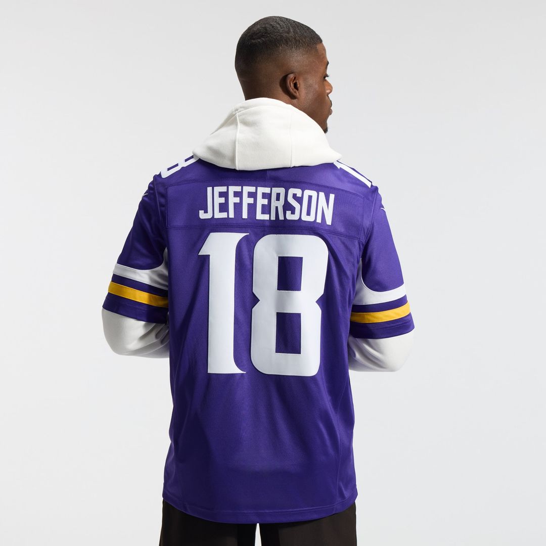 Minnesota Vikings Justin Jefferson Nike White Alternate Vapor F.U.S.E. Stitched Limited Jersey