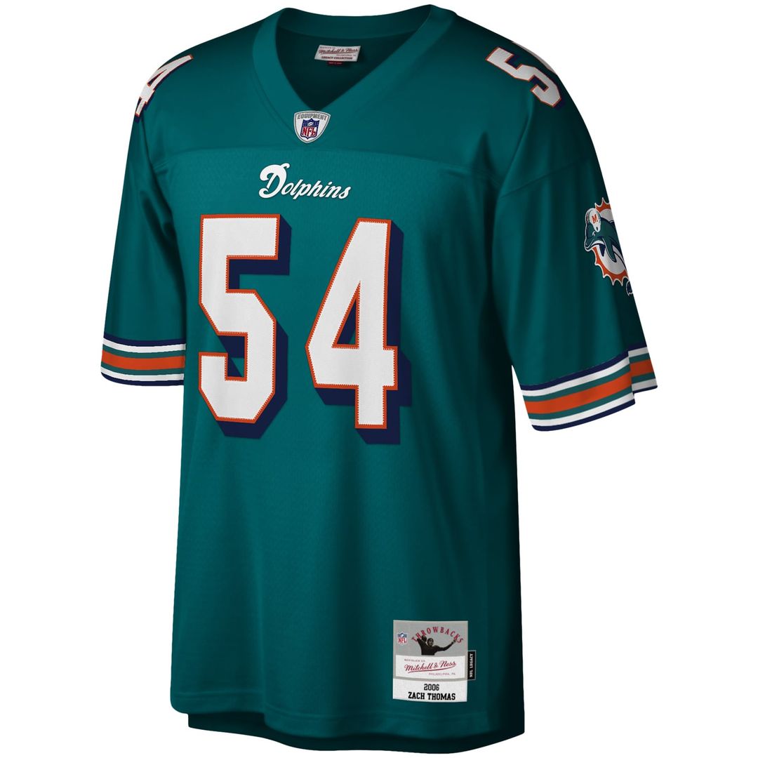 Miami Dolphins Zach Thomas Mitchell & Ness White Legacy Replica Jersey