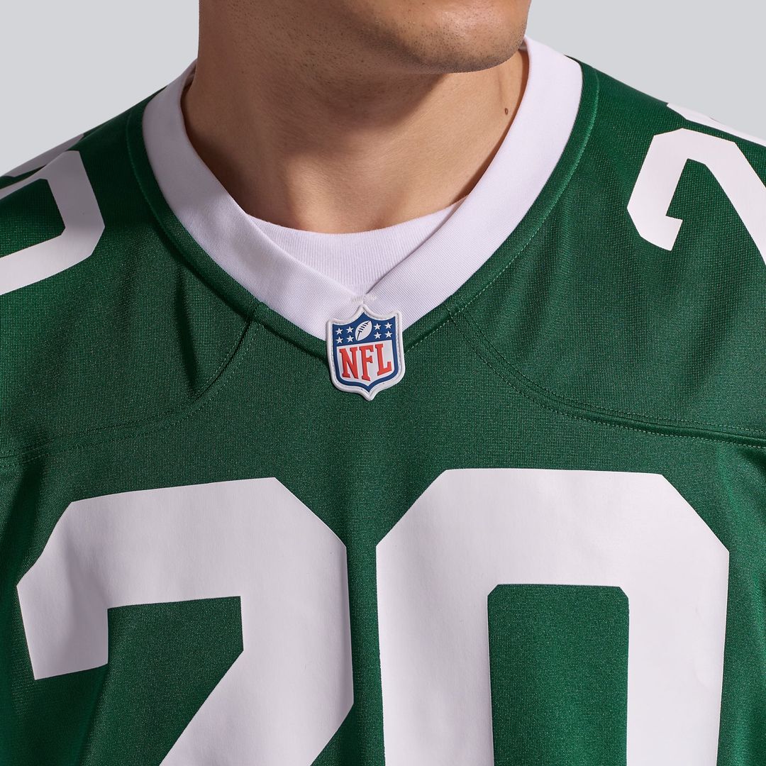 New York Jets Breece Hall Nike Legacy Black Alternate Game Jersey