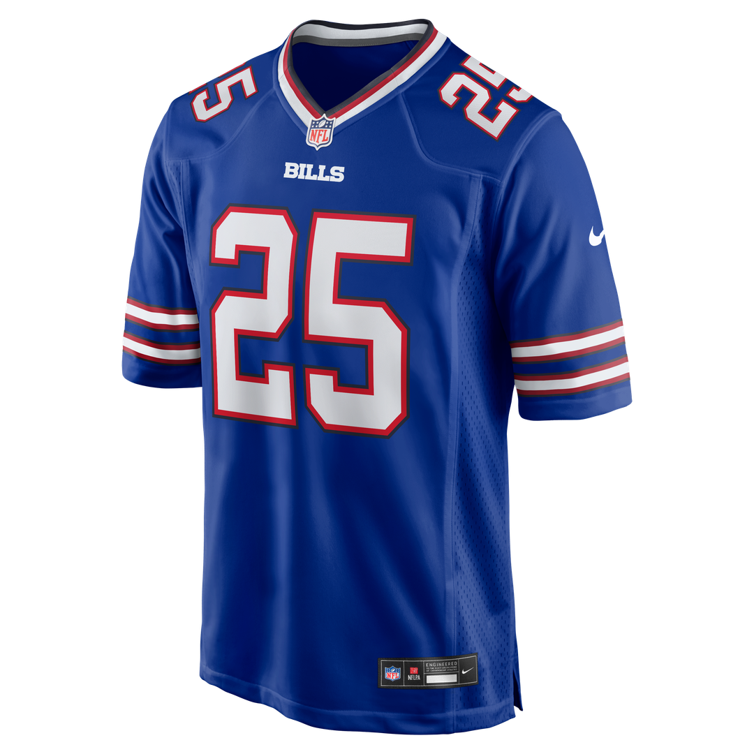 Buffalo Bills Ty Johnson Nike Royal Team Game Jersey