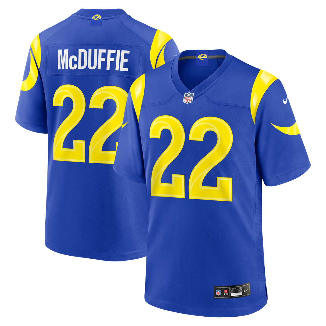 Los Angeles Rams Trent McDuffie Nike Royal Team Game Player Jersey