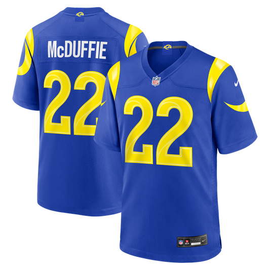 Los Angeles Rams Trent McDuffie Nike Royal Team Game Player Jersey