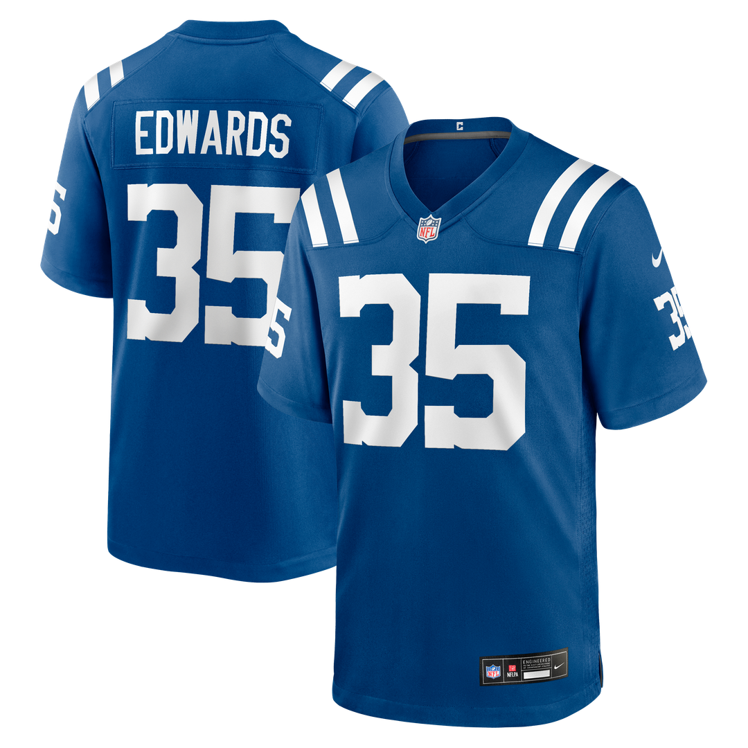 Indianapolis Colts Johnathan Edwards Nike Royal Team Game Jersey