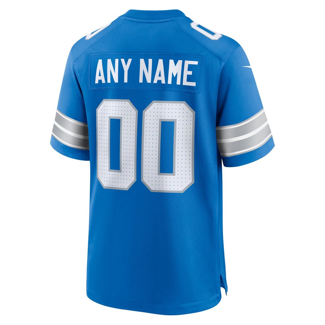 Detroit Lions Nike Black Alternate Custom Game Jersey