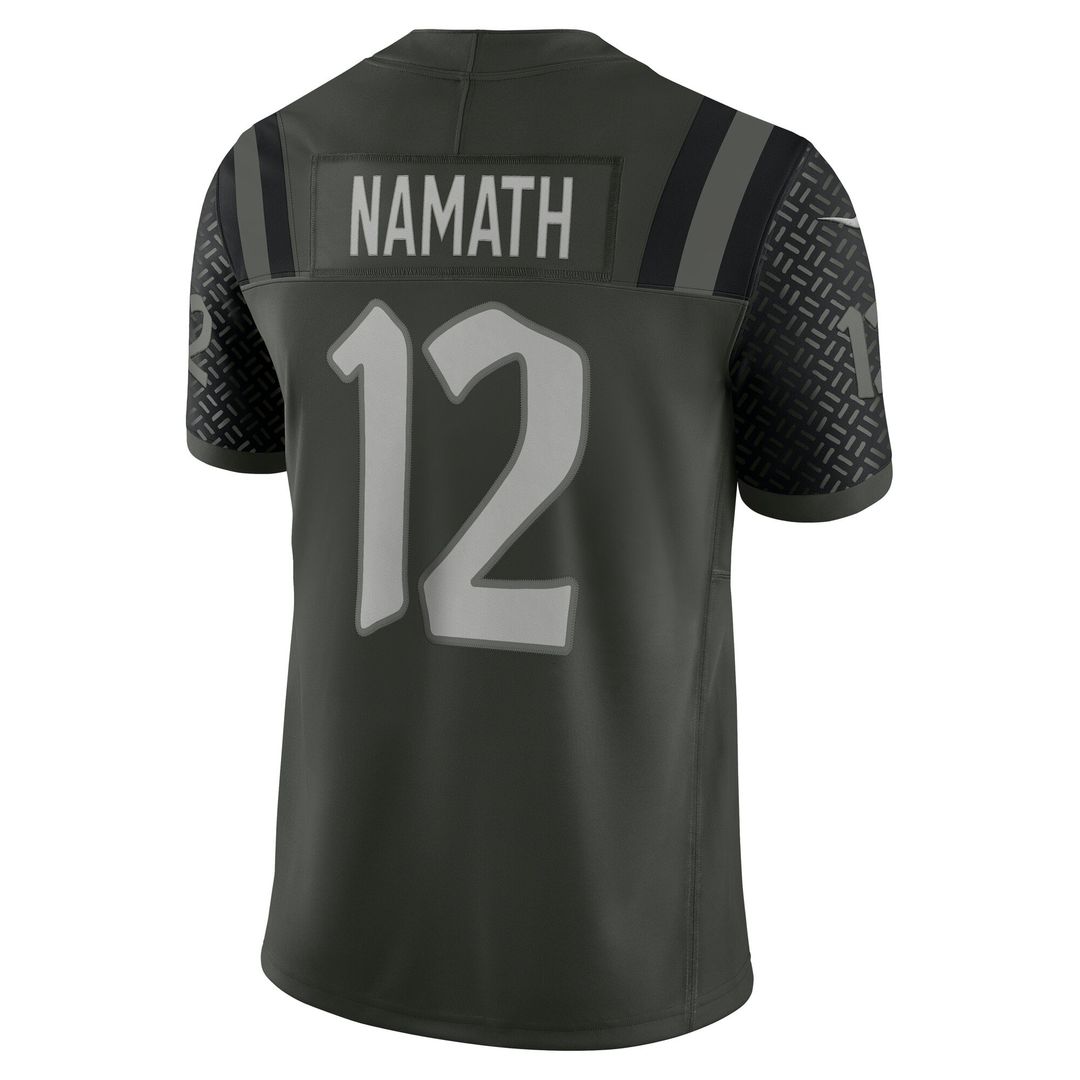 New York Jets Joe Namath Nike Green Rivalries Collection Stitched Limited Jersey