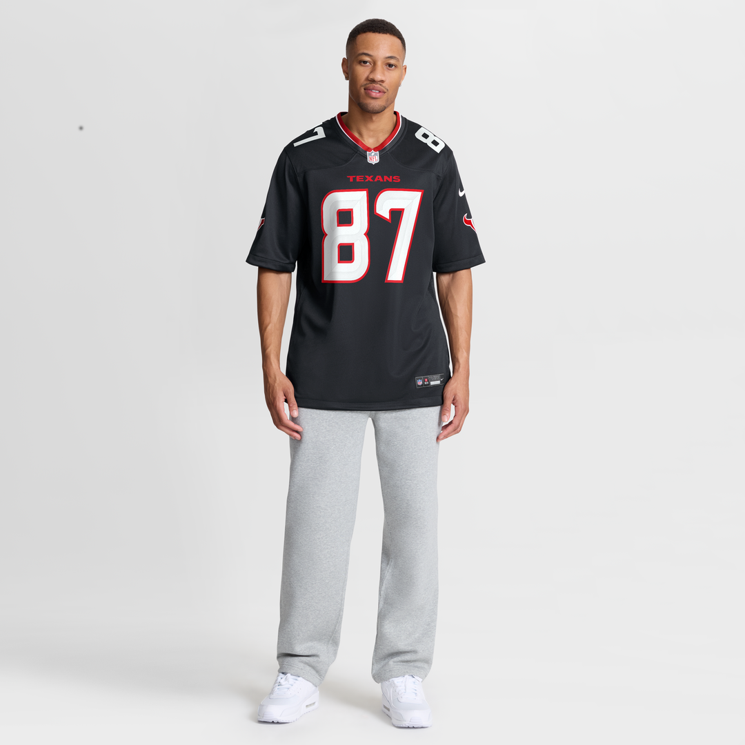 Houston Texans Cade Stover Nike Navy Game Jersey