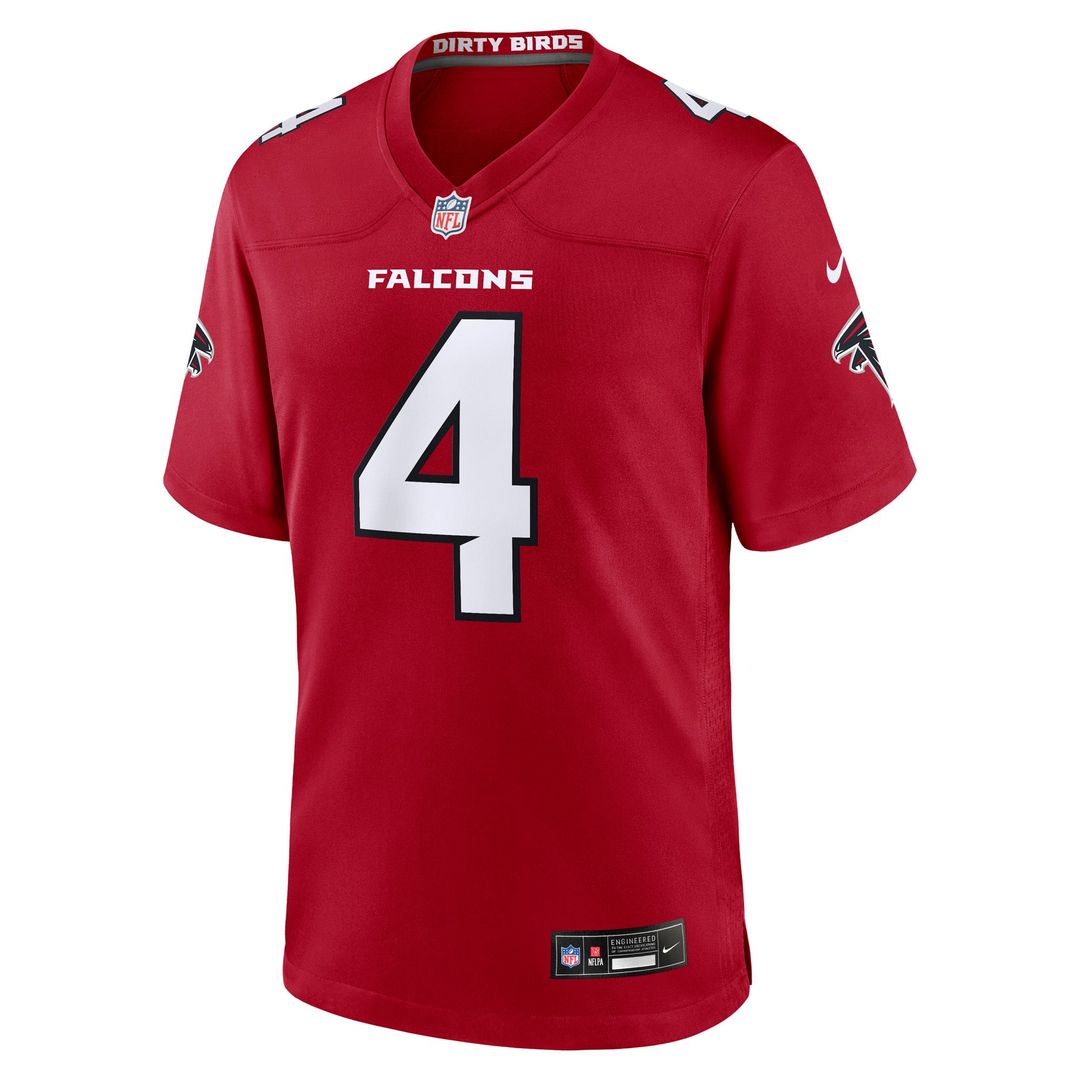 Atlanta Falcons Jahan Dotson Nike Red Team Game Jersey