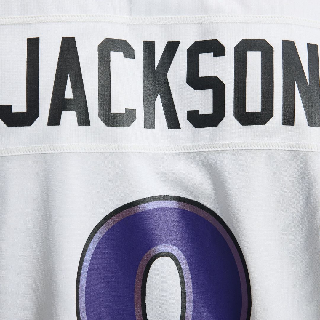 Baltimore Ravens Lamar Jackson Nike White Game Jersey