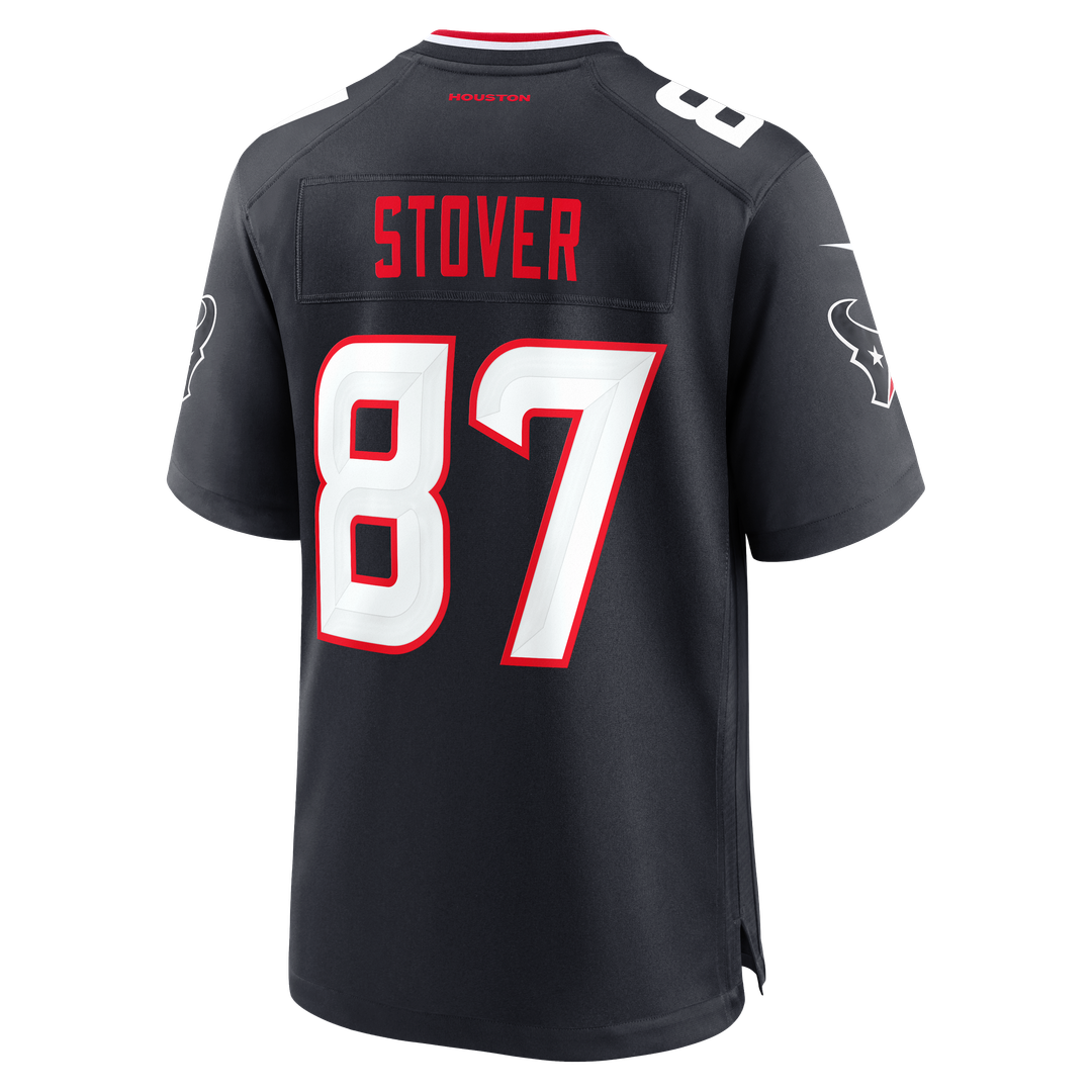 Houston Texans Cade Stover Nike Navy Game Jersey