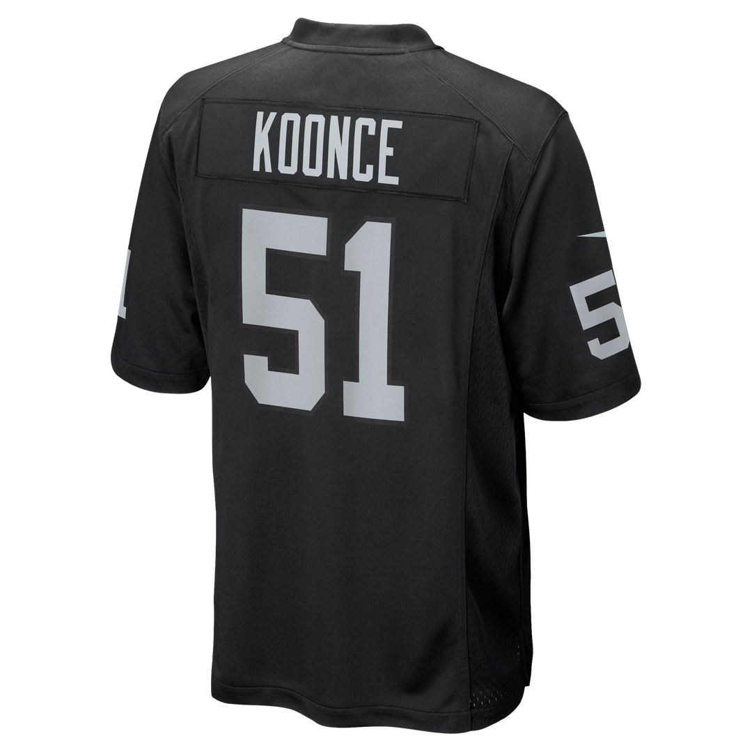Las Vegas Raiders Malcolm Koonce Nike Black Game Jersey