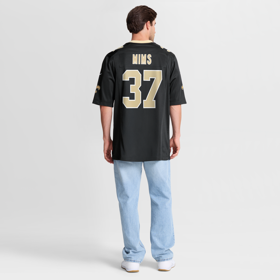 New Orleans Saints Jordan Mims Nike Black Team Game Jersey