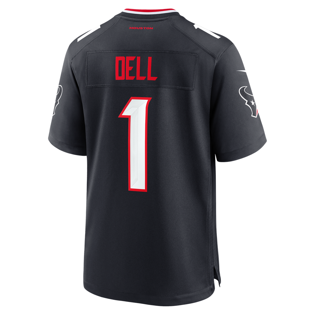 Houston Texans Tank Dell Nike Navy Team Game Jersey