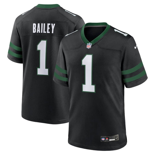 New York Jets David Bailey Nike Legacy Black Alternate Game Player Jersey