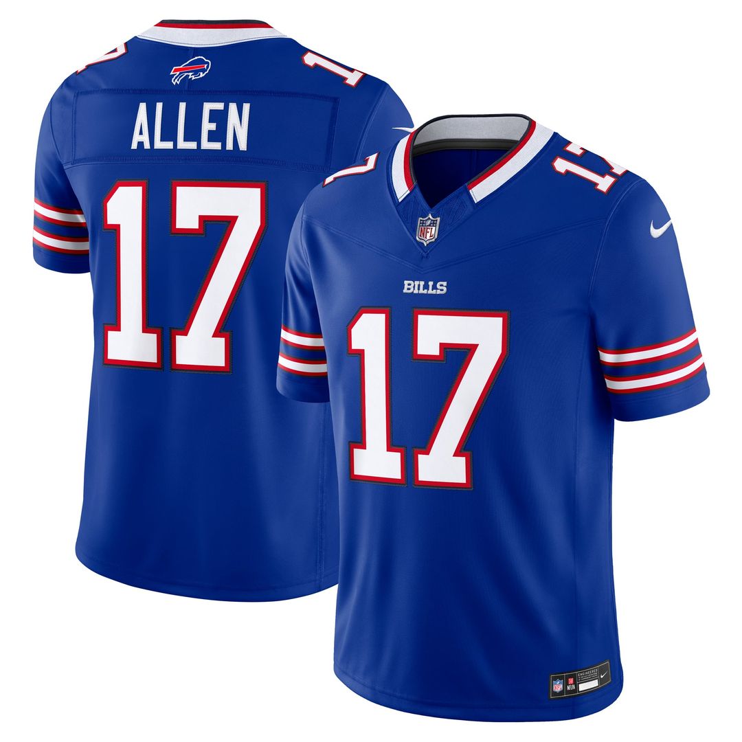 Buffalo Bills Josh Allen Nike Red Alternate Vapor F.U.S.E. Stitched Limited Jersey
