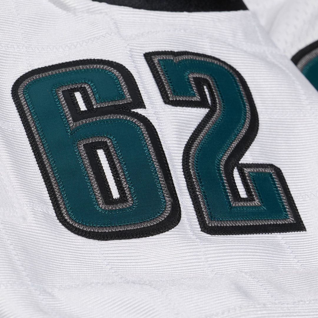 Philadelphia Eagles Jason Kelce Mitchell & Ness White 2011 Authentic Throwback Jersey