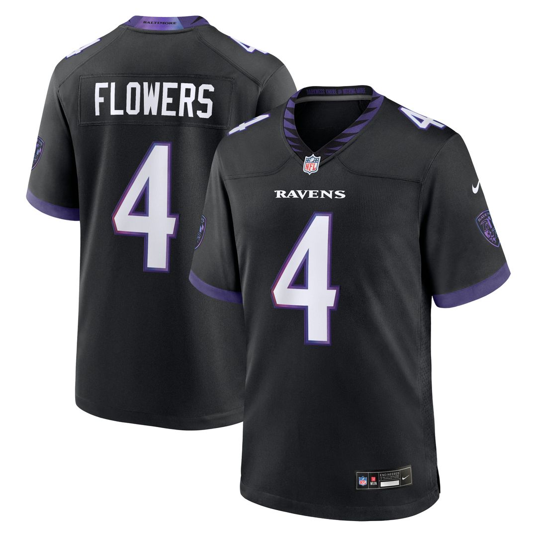 Baltimore Ravens Zay Flowers Nike Purple Alternate Game Jersey
