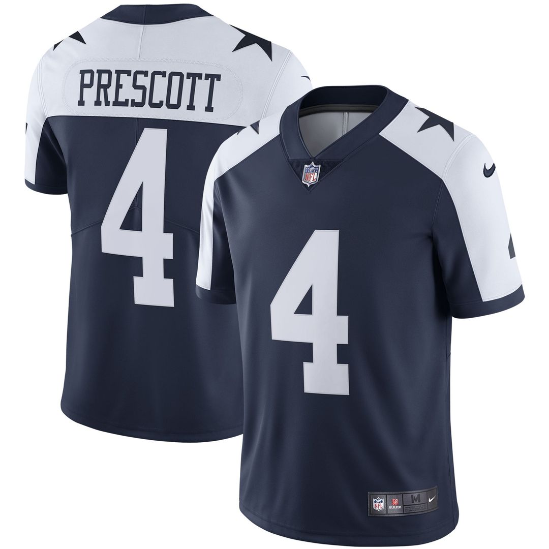 Dallas Cowboys Dak Prescott Nike White Vapor Limited Player Jersey