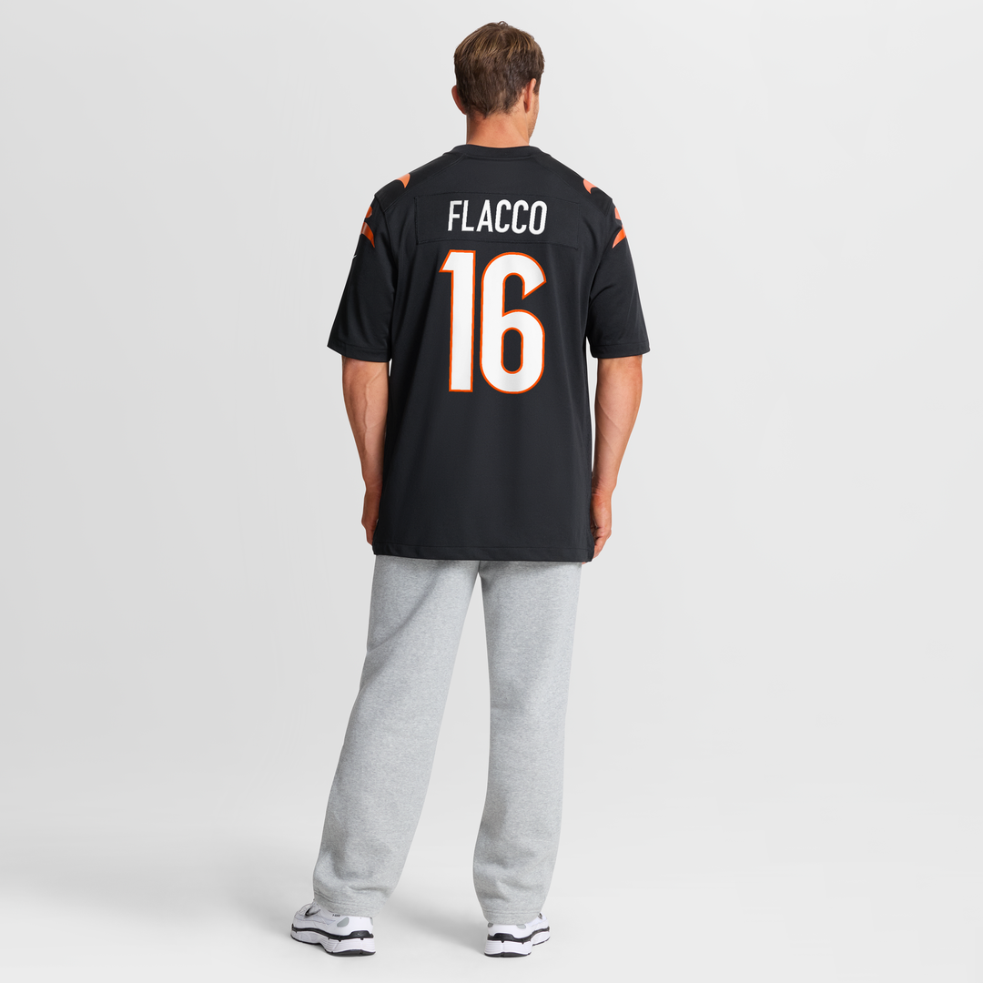 Cincinnati Bengals Joe Flacco Nike Black Team Game Jersey