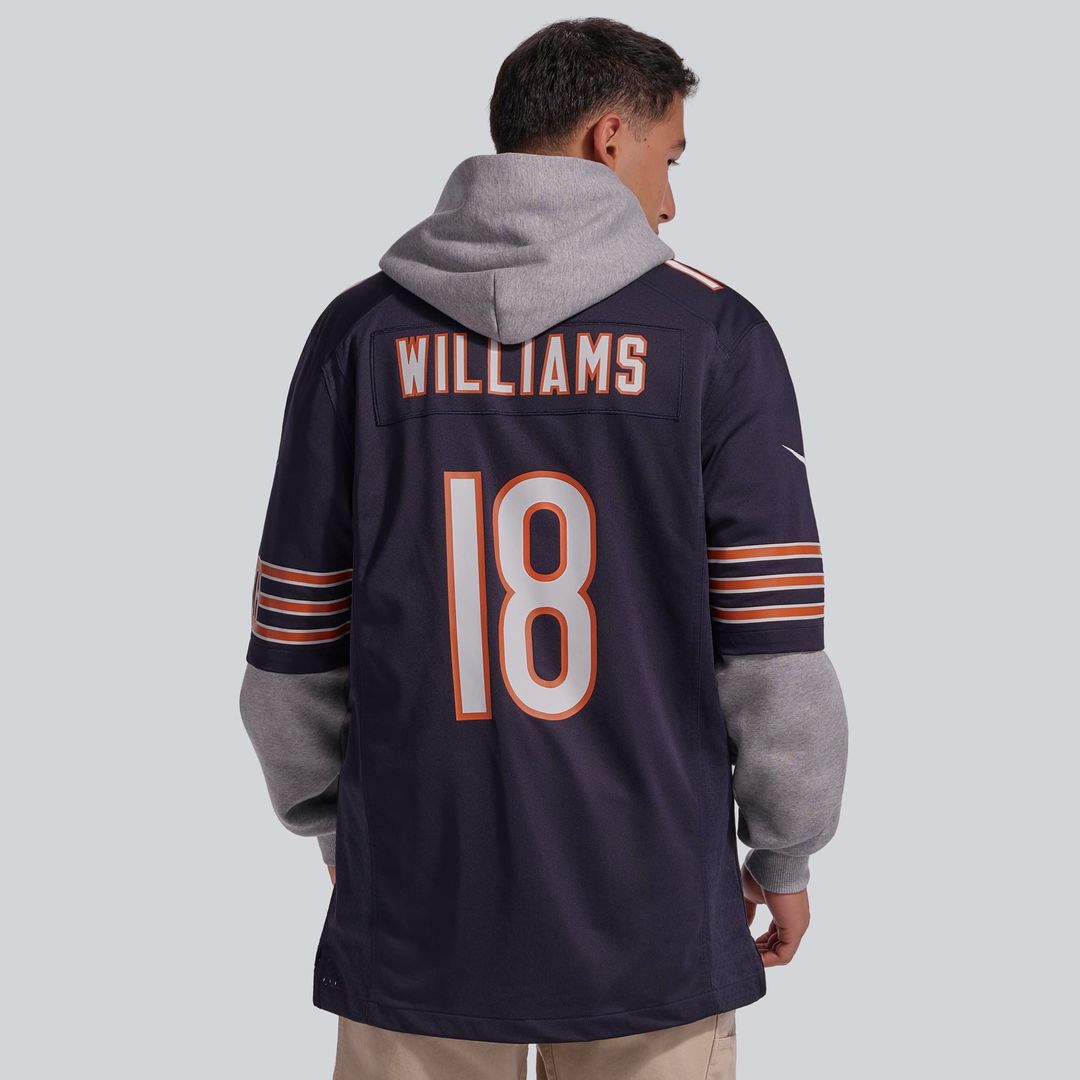 Chicago Bears Caleb Williams Nike White First Round Pick Player Game Jersey