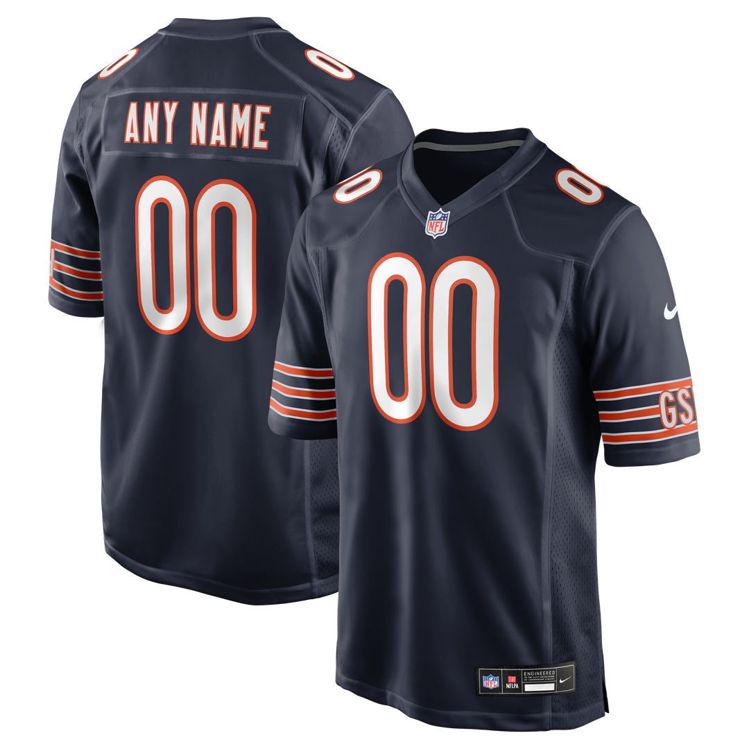 Chicago Bears Nike White Custom Game Jersey
