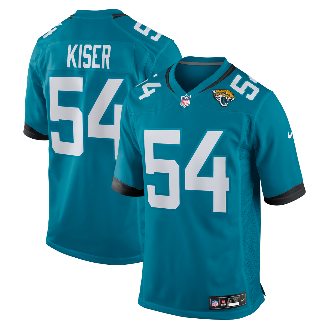 Jacksonville Jaguars Jack Kiser Nike Teal Team Game Jersey