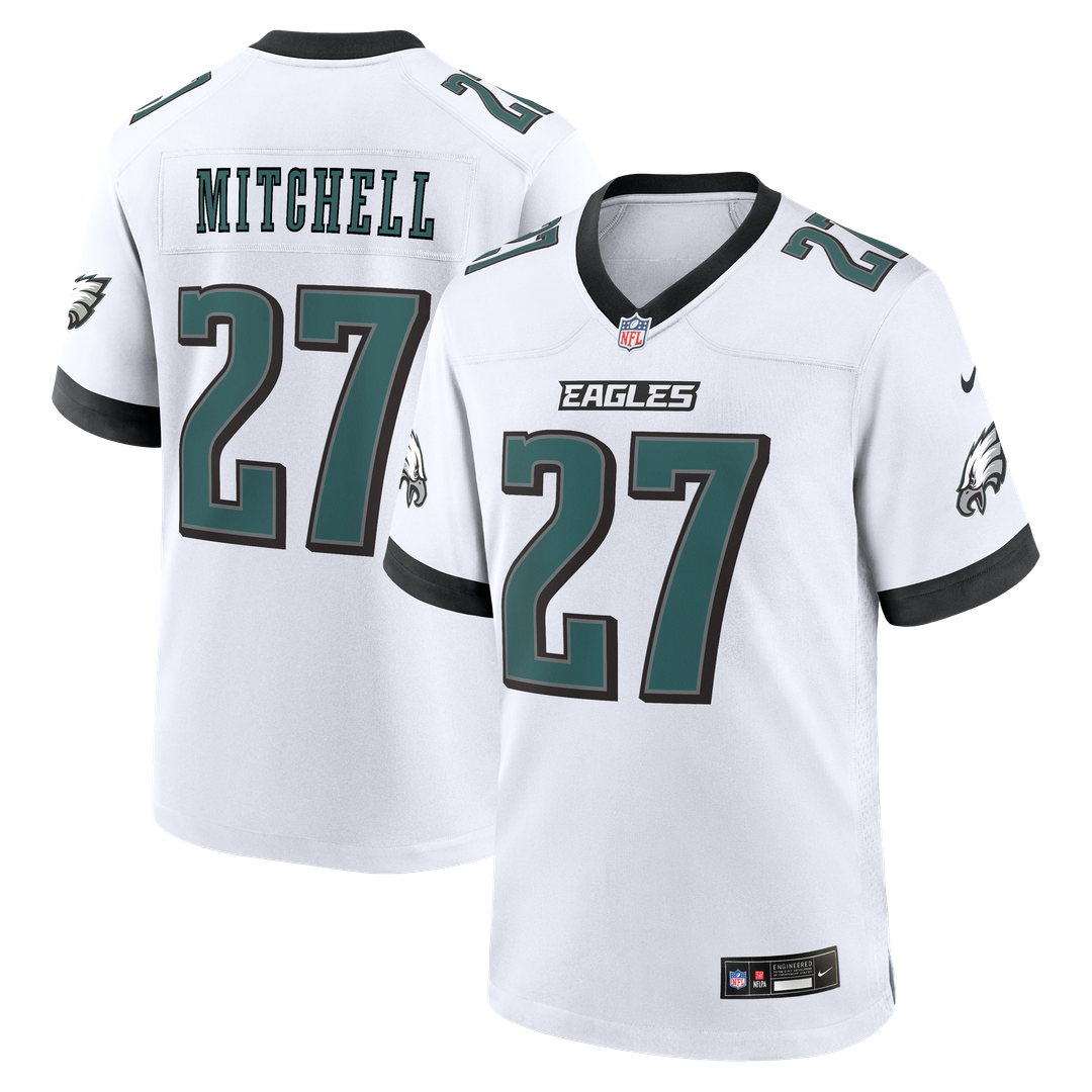 Philadelphia Eagles Quinyon Mitchell Nike White Game Jersey