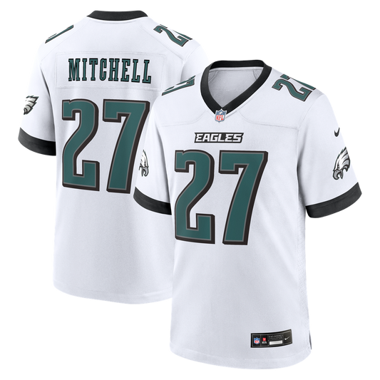 Philadelphia Eagles Quinyon Mitchell Nike White Game Jersey