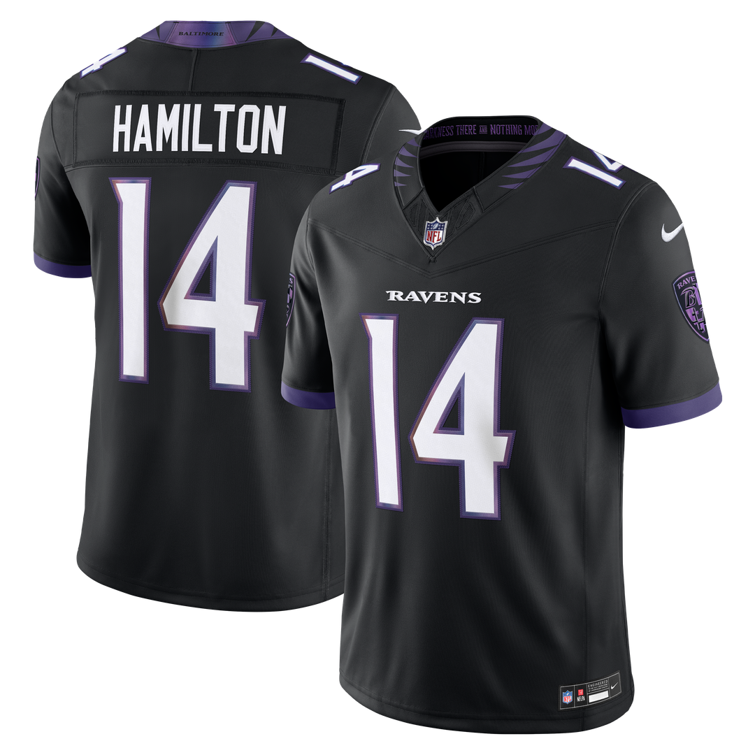 Baltimore Ravens Kyle Hamilton Nike Purple Team Vapor F.U.S.E. Stitched Limited Jersey