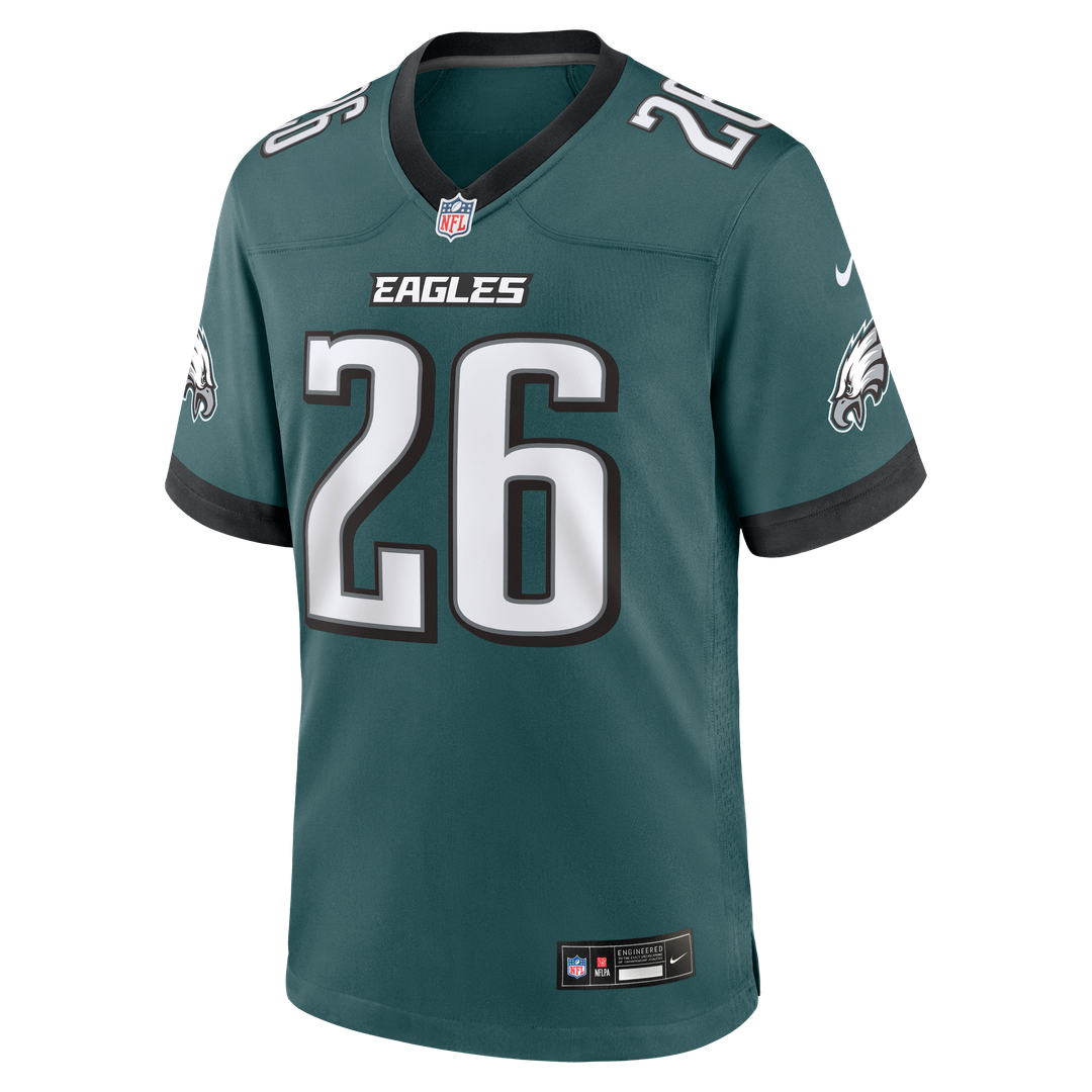 Philadelphia Eagles Saquon Barkley Nike White Game Jersey