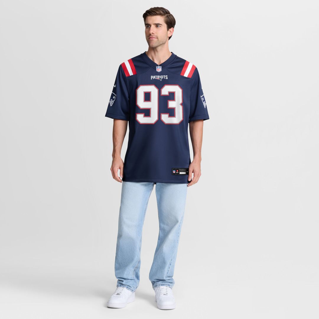 New England Patriots Leonard Taylor Nike Navy Team Game Jersey