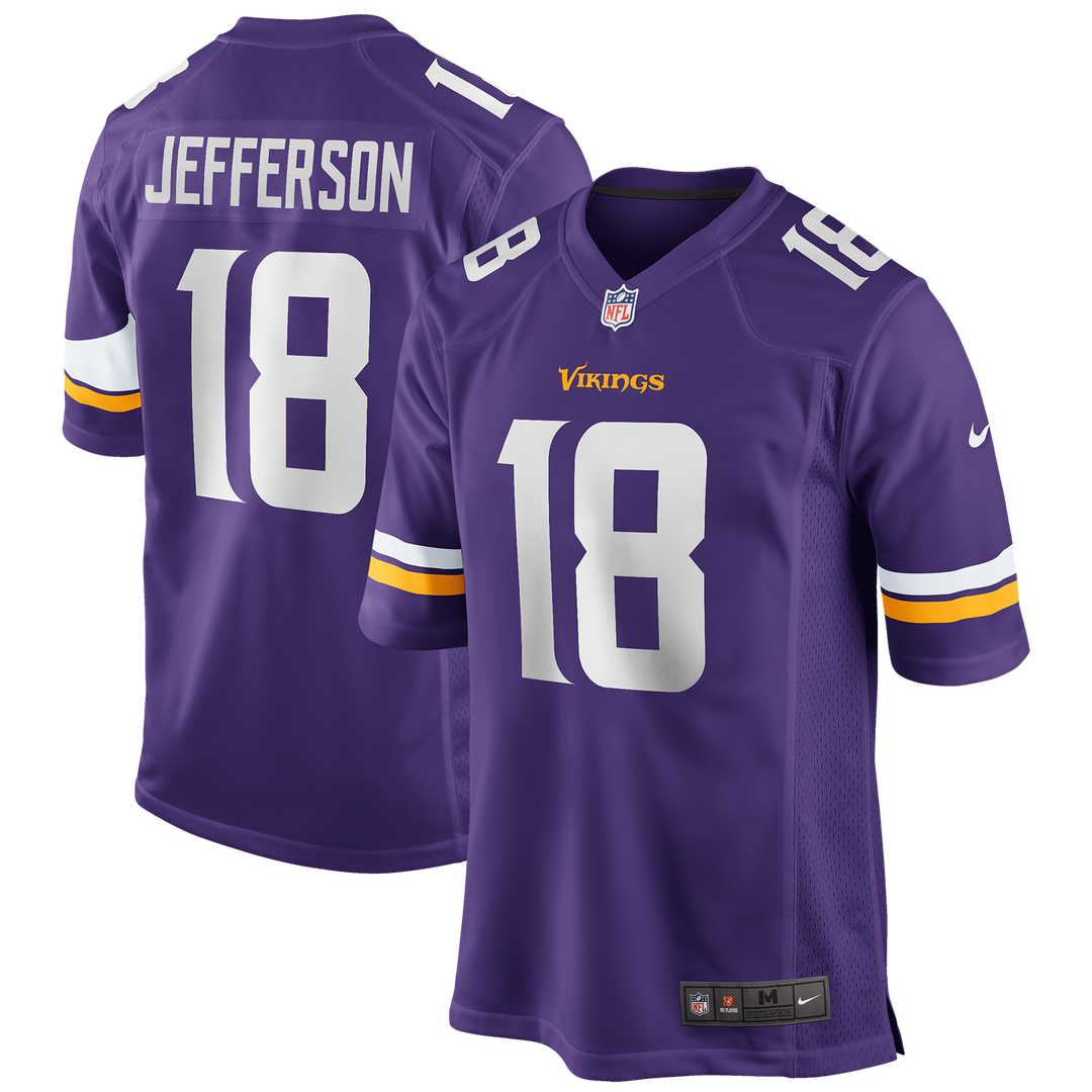 Minnesota Vikings Justin Jefferson Nike White Game Player Jersey