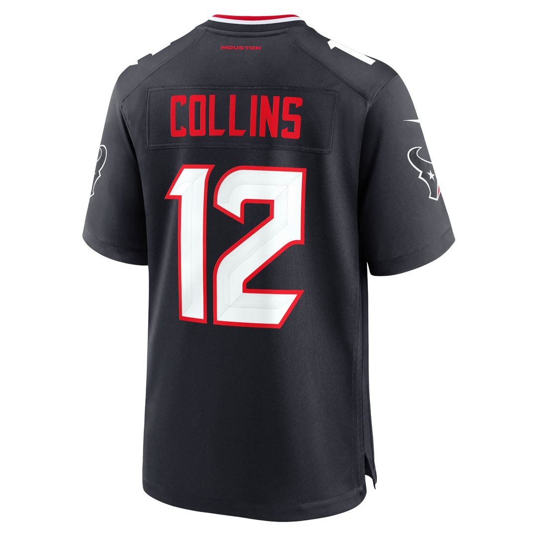 Houston Texans Nico Collins Nike Red Alternate Game Jersey
