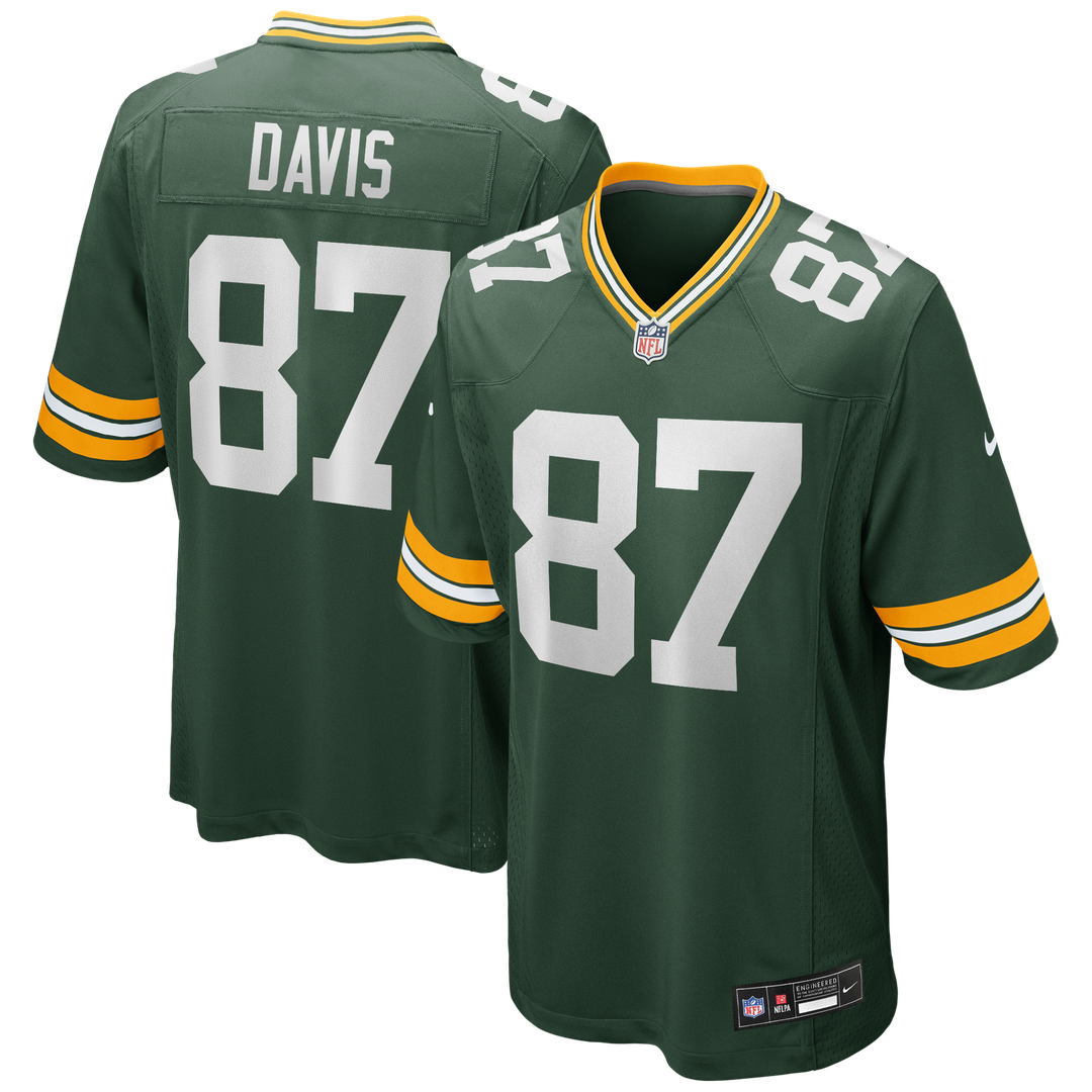 Green Bay Packers Willie Davis Nike Green Game Retired Player Jersey