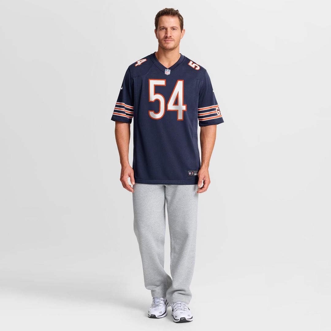 Chicago Bears Logan Jones Nike Navy Team Game Jersey