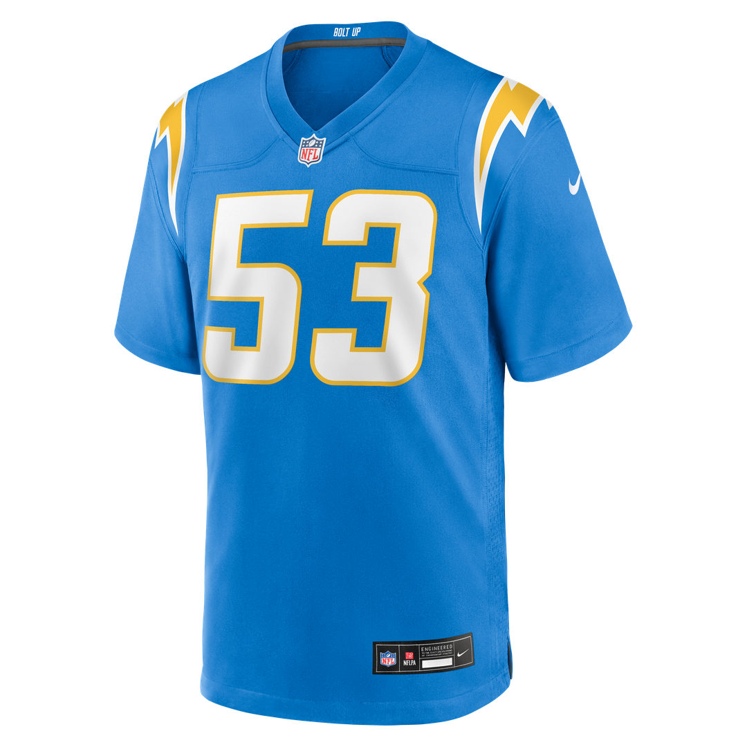 Los Angeles Chargers Del'Shawn Phillips Nike Powder Blue Team Game Jersey