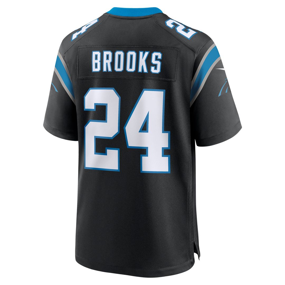 Carolina Panthers Jonathon Brooks Nike Black Game Jersey