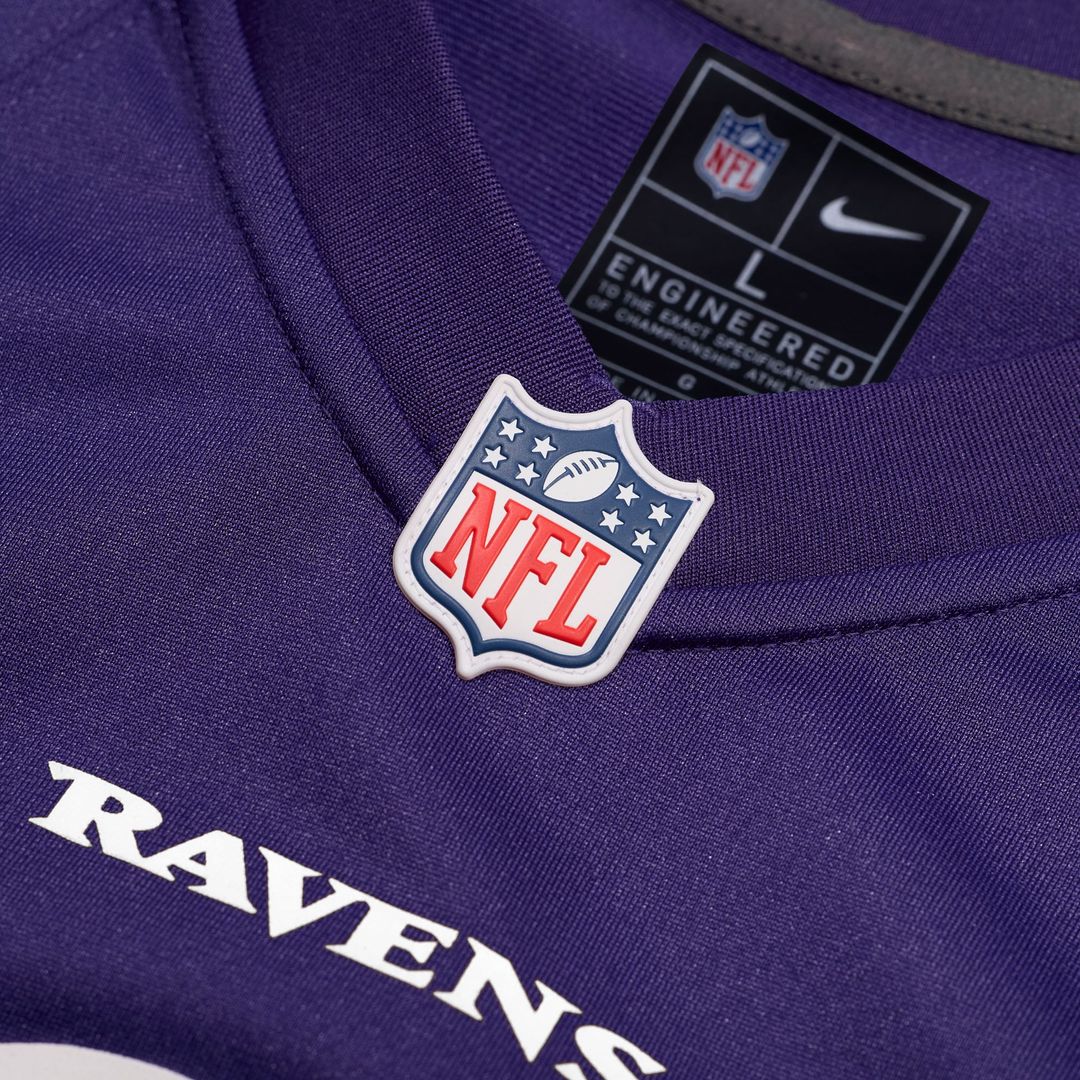 Baltimore Ravens Nick Moore Nike Purple Game Jersey