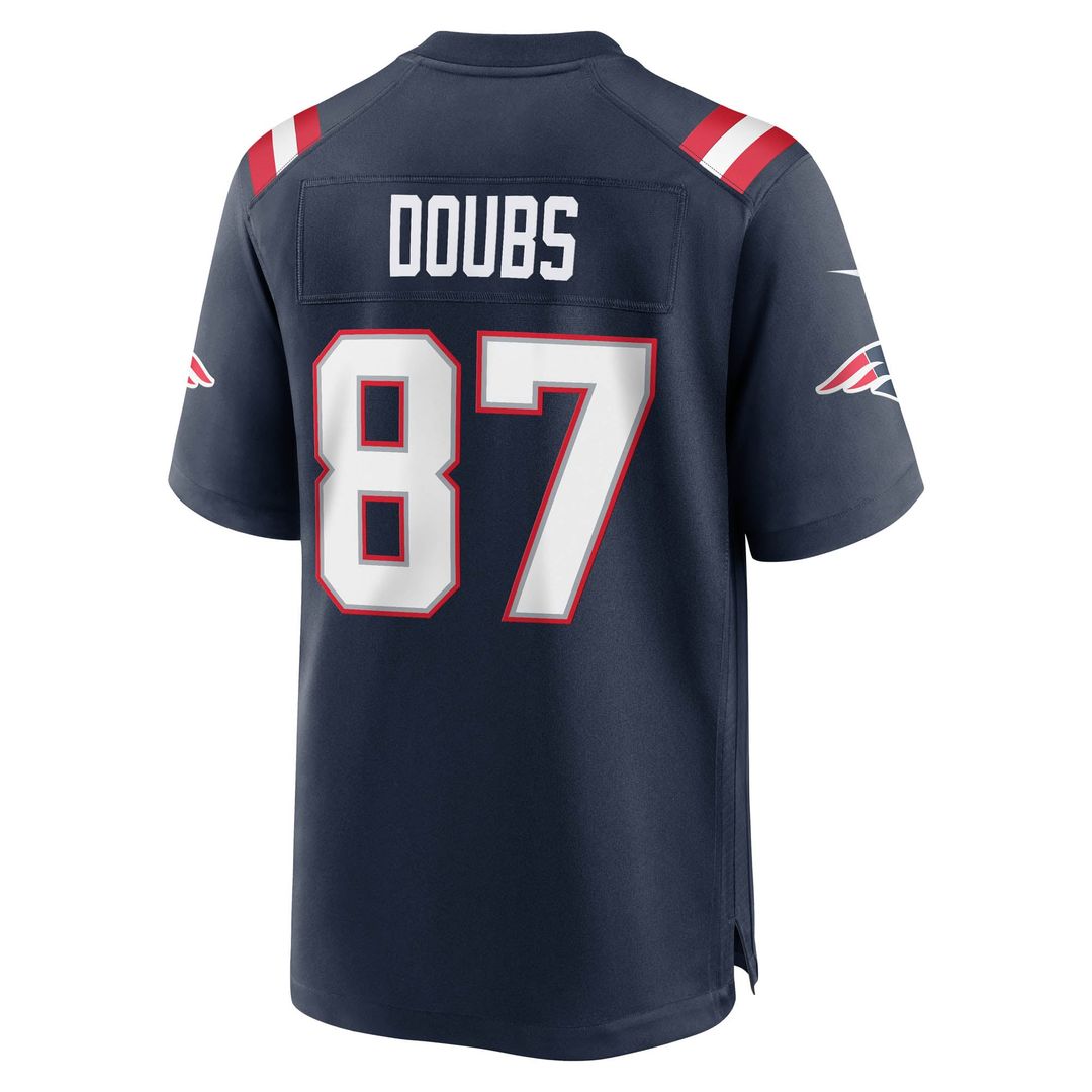 New England Patriots Romeo Doubs Nike Navy Game Jersey