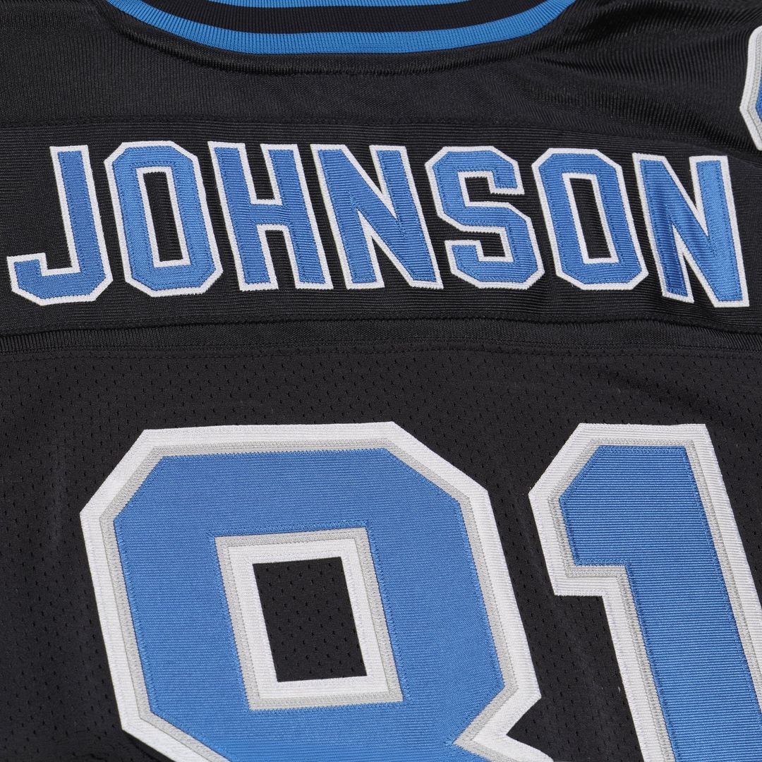 Detroit Lions Calvin Johnson Mitchell & Ness Black 2007 Authentic Throwback Jersey