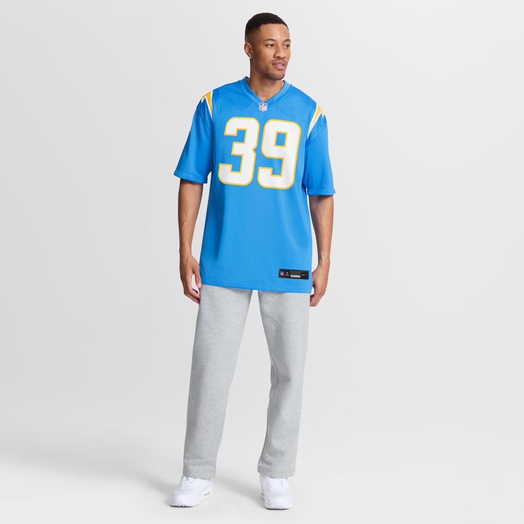 Los Angeles Chargers Eric Rogers Nike Powder Blue Team Game Jersey