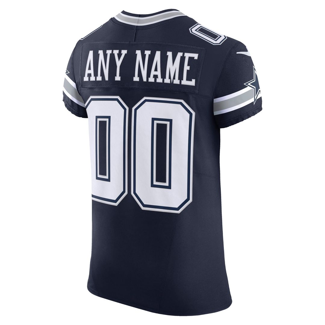 Dallas Cowboys Nike Navy Vapor F.U.S.E. Elite Custom Jersey