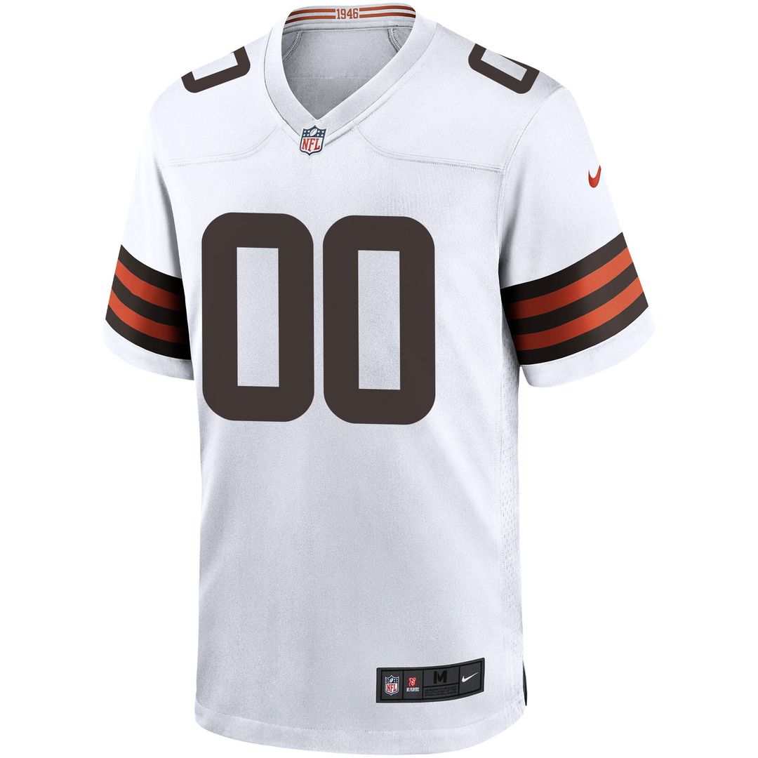 Cleveland Browns Nike White Custom Game Jersey