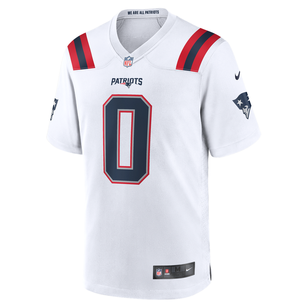 New England Patriots Christian Gonzalez Nike Navy Team Game Jersey