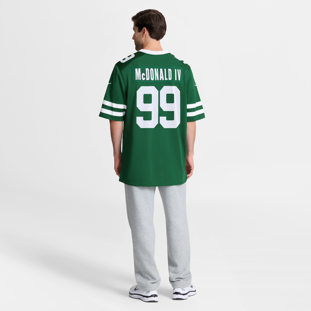 New York Jets Will McDonald IV Nike Legacy Green Team Game Jersey