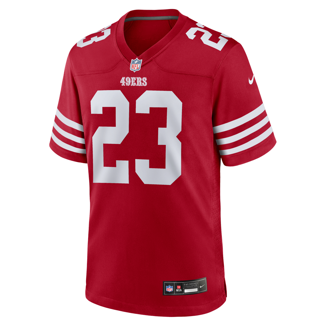 San Francisco 49ers Christian McCaffrey Nike White Game Player Jersey